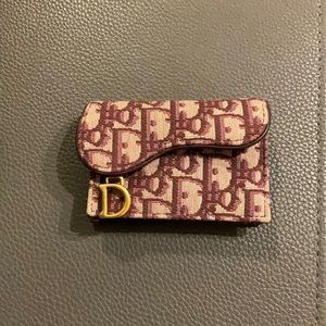 ❌SOLD❌Dior saddle flap card holder
